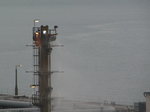 SX01182 Water spraying from oil tanker rig in Milford Haven.jpg